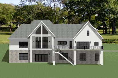 European House Plan #6849-00164 Elevation Photo