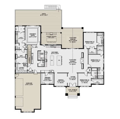 Main Floor  for House Plan #6849-00164