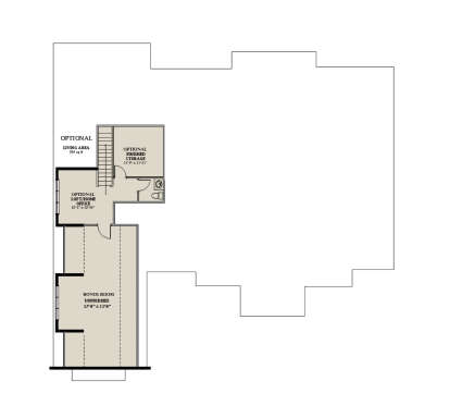 Optional Second Floor for House Plan #6849-00164
