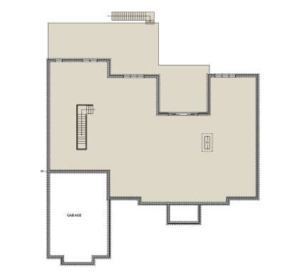 Basement for House Plan #6849-00164