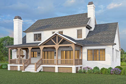 Modern Transitional House Plan #196-00007 Elevation Photo