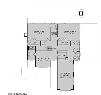 Second Floor for House Plan #196-00007