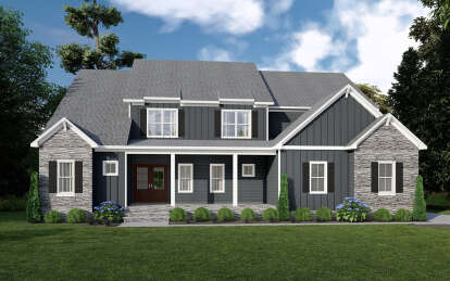 Craftsman House Plan #6261-00009 Elevation Photo