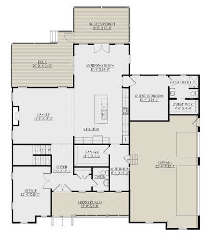 Main Floor  for House Plan #6261-00009