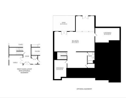 Basement Options for House Plan #6261-00009