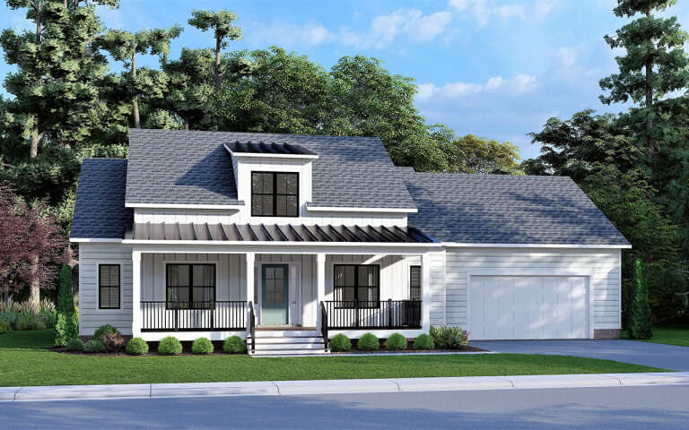 House Plan House Plan #31489 Angled Front Elevation