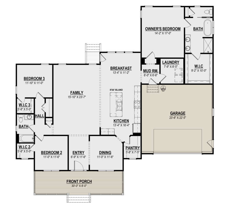 House Plan House Plan #31489 Drawing 1
