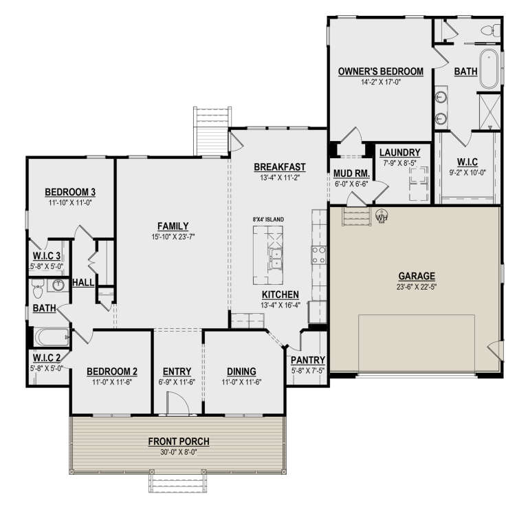 House Plan House Plan #31490 Drawing 1