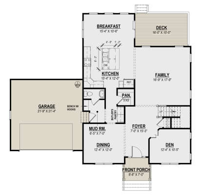 Main Floor  for House Plan #6261-00012