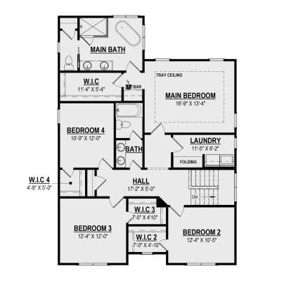 Second Floor for House Plan #6261-00012