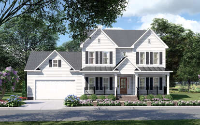 Country House Plan #6261-00013 Elevation Photo