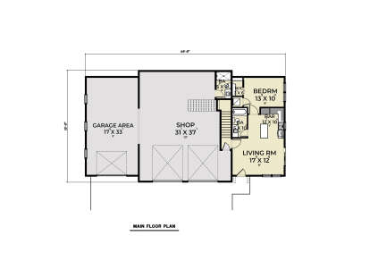 Garage Floor for House Plan #2464-00142