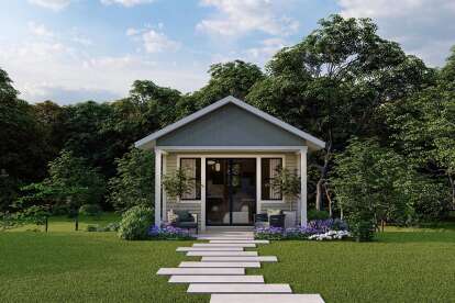 Cottage House Plan #035-01096 Elevation Photo