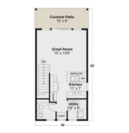 Main Floor  for House Plan #035-01096