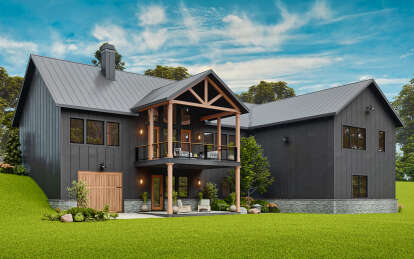 Modern Farmhouse House Plan #699-00389 Elevation Photo