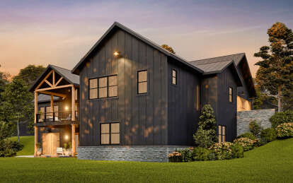 Modern Farmhouse House Plan #699-00389 Elevation Photo