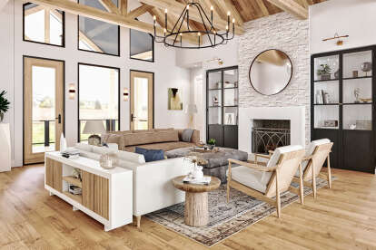 Modern Farmhouse House Plan #699-00389 Additional Photo