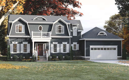 Cape Cod House Plan #6261-00014 Elevation Photo