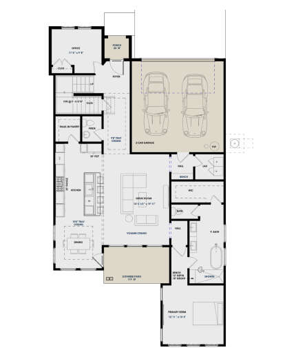 Main Floor  for House Plan #9185-00019