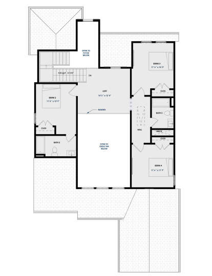 Second Floor for House Plan #9185-00019