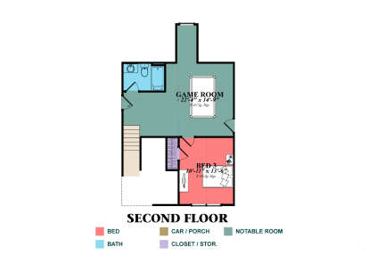 Second Floor for House Plan #1070-00304