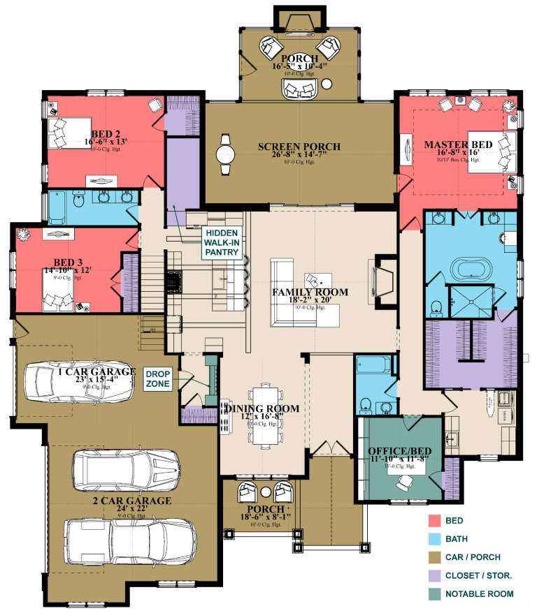 House Plan House Plan #31504 Drawing 1