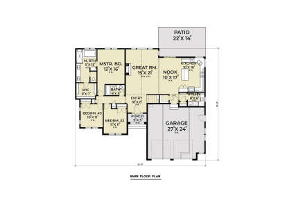 Main Floor  for House Plan #2464-00143
