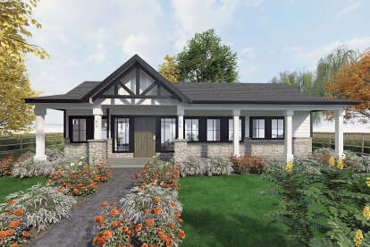 Craftsman House Plan #5984-00012 Elevation Photo
