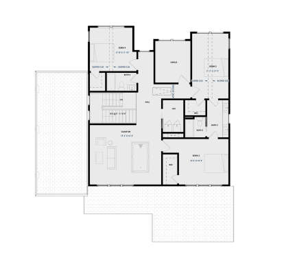 Second Floor for House Plan #9185-00021