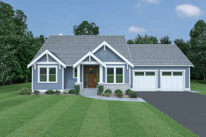 Craftsman House Plan #2464-00145 Elevation Photo