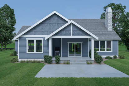 Craftsman House Plan #2464-00145 Elevation Photo