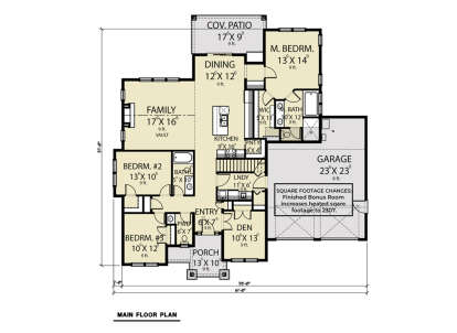 Main Floor  for House Plan #2464-00145