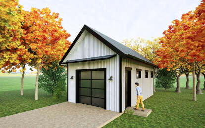 Contemporary House Plan #9185-00023 Elevation Photo