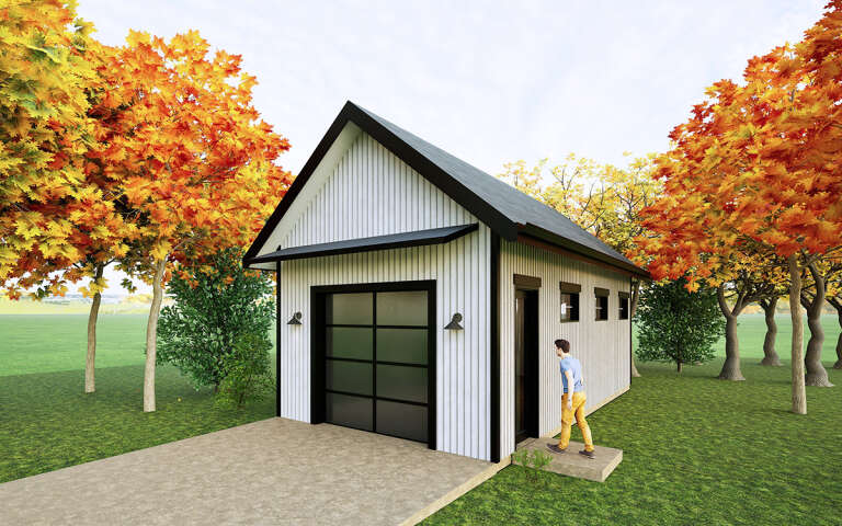 House Plan House Plan #31515 Angled Front Elevation
