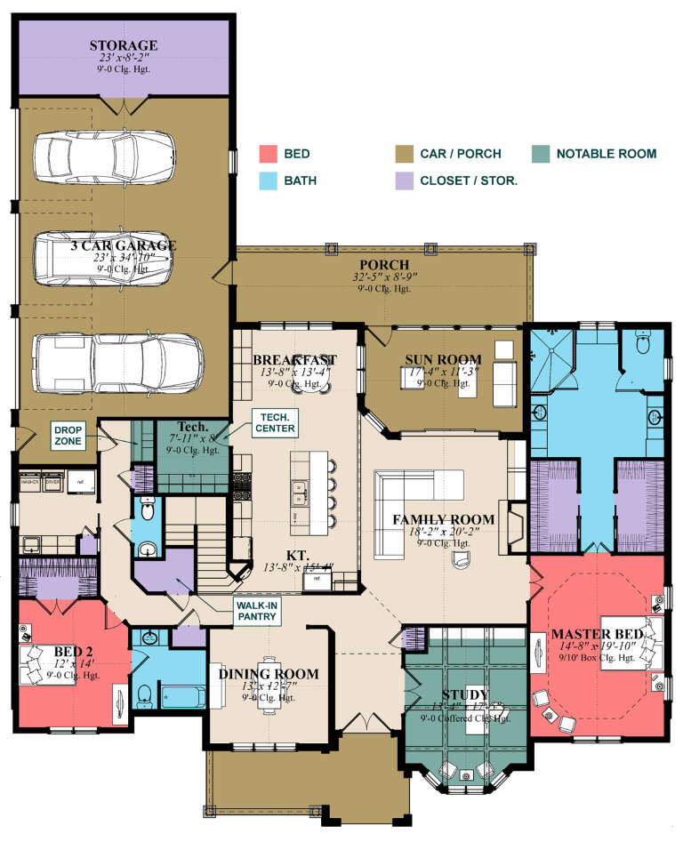 House Plan House Plan #31516 Drawing 1