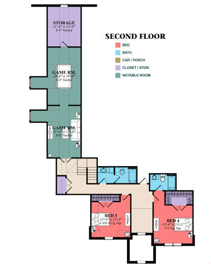 Second Floor for House Plan #1070-00308