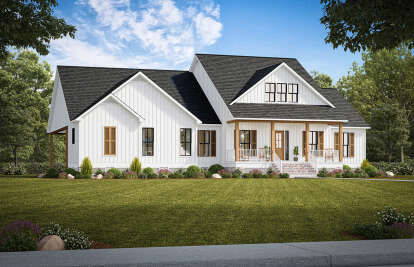 Modern Farmhouse House Plan #2473-00004 Elevation Photo