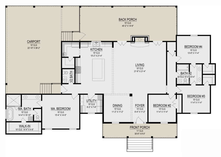House Plan House Plan #31517 Drawing 1