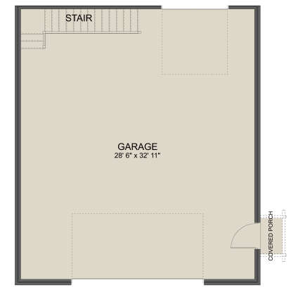 Garage Floor for House Plan #2802-00307