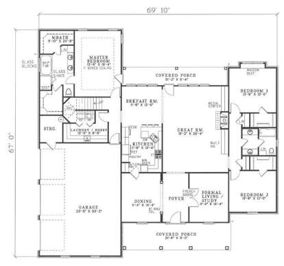 Main Floor  for House Plan #110-00119