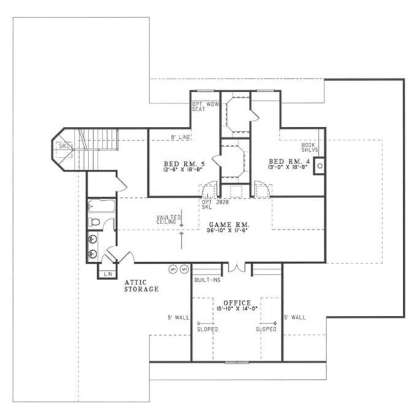 Second Floor for House Plan #110-00119