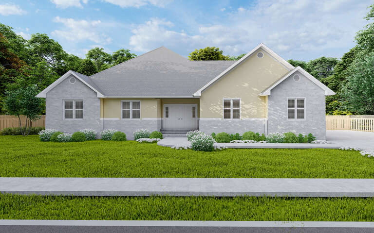 House Plan House Plan #31521 Front Elevation 