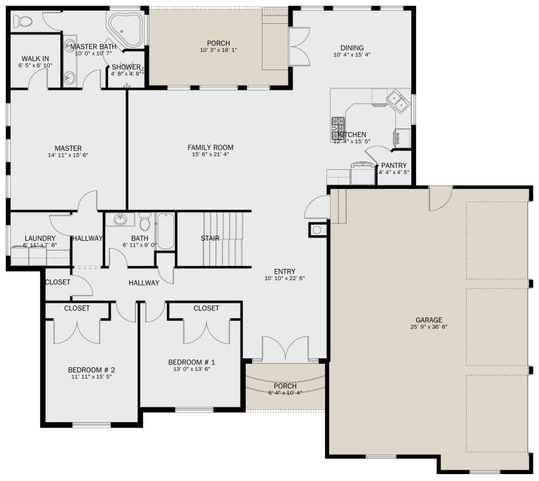 House Plan House Plan #31521 Drawing 1