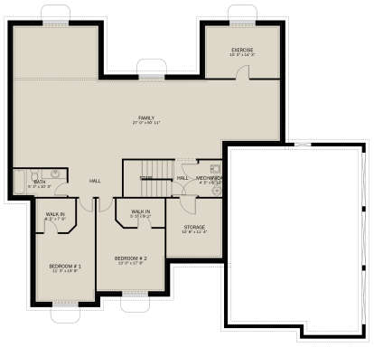 Basement for House Plan #2802-00310