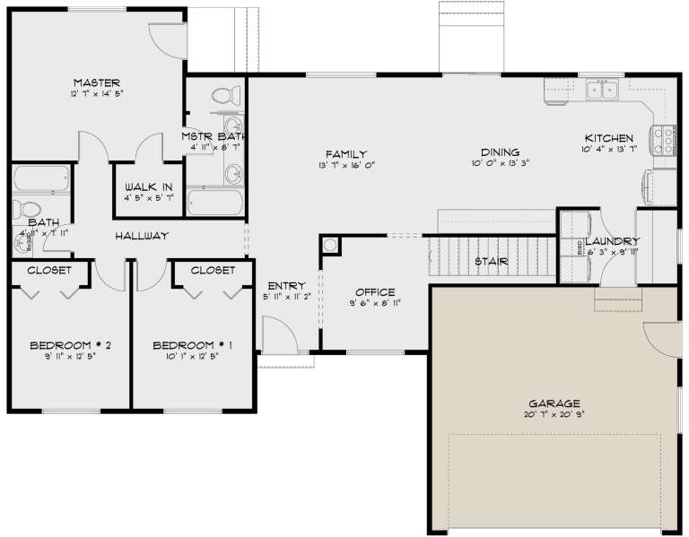House Plan House Plan #31522 Drawing 1