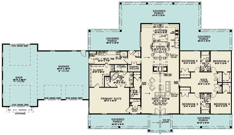 House Plan House Plan #31523 Drawing 1