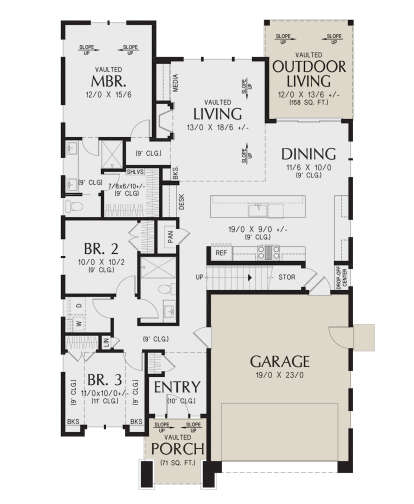 Main Floor  for House Plan #2559-01051