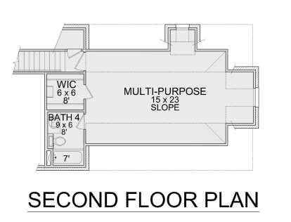 Second Floor for House Plan #5445-00538