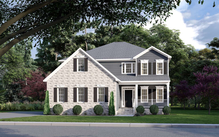 House Plan House Plan #31526 Angled Front Elevation