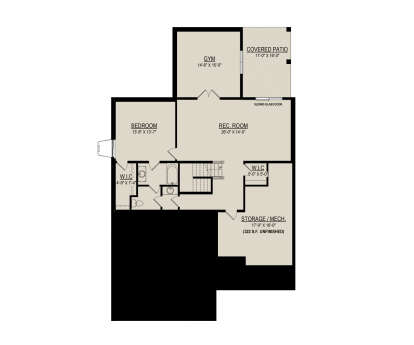Basement for House Plan #6261-00017